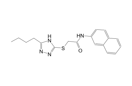 2-[(5-butyl-4H-1,2,4-triazol-3-yl)sulfanyl]-N-(2-naphthyl)acetamide