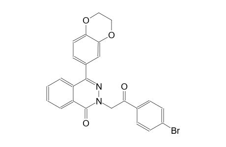 2-[2-(4-bromophenyl)-2-oxoethyl]-4-(2,3-dihydro-1,4-benzodioxin-6-yl)-1(2H)-phthalazinone