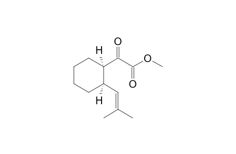 Methyl .alpha.-oxo-2-(2-methyl-1-propenyl)cyclohexaneacetate