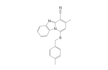 3-methyl-1-[(4-methylbenzyl)sulfanyl]pyrido[1,2-a]benzimidazole-4-carbonitrile