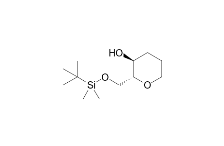 (2R,3S)-2-(tert-Butyldimethylsilyloxymethyl)tetrahydropyran-3-ol