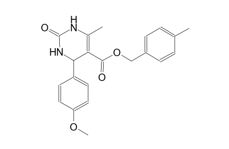 5-pyrimidinecarboxylic acid, 1,2,3,4-tetrahydro-4-(4-methoxyphenyl)-6-methyl-2-oxo-, (4-methylphenyl)methyl ester