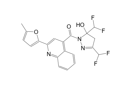 3,5-bis(difluoromethyl)-1-{[2-(5-methyl-2-furyl)-4-quinolinyl]carbonyl}-4,5-dihydro-1H-pyrazol-5-ol