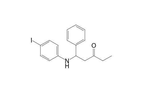 1-Phenyl-1-[(4'-iodophenyl)amino]-3-pentanone