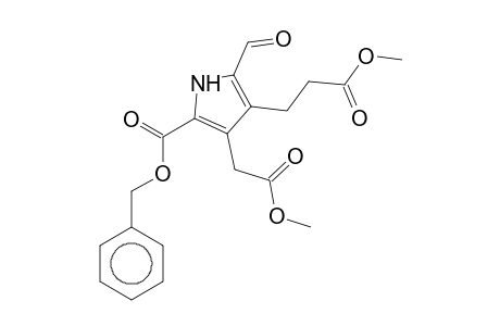 Benzyl 5-formyl-3-(2-methoxy-2-oxoethyl)-4-(3-methoxy-3-oxopropyl)-1H-pyrrole-2-carboxylate