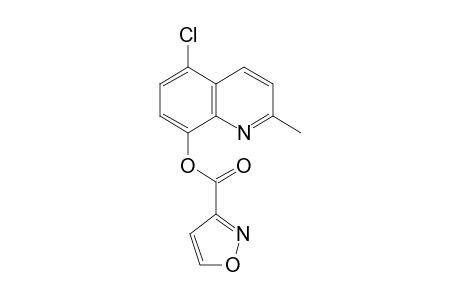 3-Isoxazolecarboxylic acid, 5-chloro-2-methyl-8-quinolinyl ester