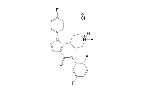 piperidinium, 4-[4-[[(2,5-difluorophenyl)amino]carbonyl]-1-(4-fluorophenyl)-1H-pyrazol-5-yl]-, chloride
