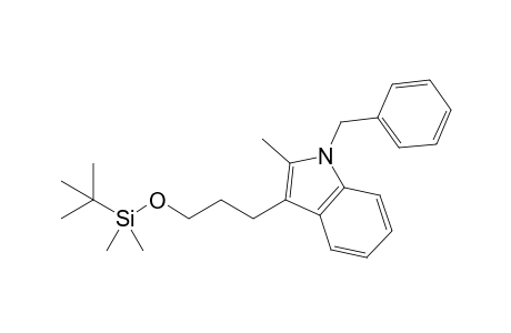N-Benzyl-3-(3-{tert-Butyldimethylsilyloxy}propyl)-2-methyl-1H-indole