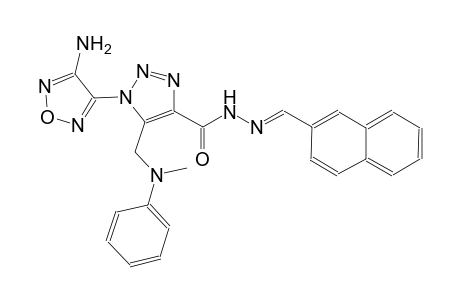 1-(4-amino-1,2,5-oxadiazol-3-yl)-5-[(methylanilino)methyl]-N'-[(E)-2-naphthylmethylidene]-1H-1,2,3-triazole-4-carbohydrazide