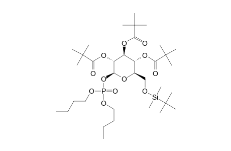 DIBUTYL-6-O-TERT.-BUTYLDIMETHYLSILYL-2,3,4-TRI-O-PIVALOYL-6-O-TRIISOPROPYLSILYL-BETA-D-GLUCOPYRANOSIDE-PHOSPHATE