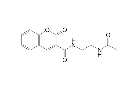 N-[2-(acetylamino)ethyl]-2-oxo-2H-chromene-3-carboxamide