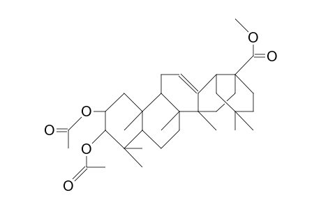 2.alpha.,3.beta.-Diacetoxy-olean-12-en-28-oic-acid,methylester