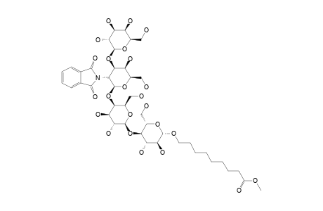 8-METHOXYCARBONYLOCTYL-4-O-(4-O-[2-ACETAMIDO-2-DEOXY-3-O-(BETA-D-GALACTOPYRANOSYL)-BETA-D-GALACTOPYRANOSYL]-BETA-D-GALACTOPYRANOSYL)-BETA-D-GLUCOPYRANOSIDE