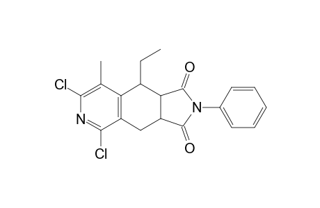 (+-)-5,7-Dichloro-9-ethyl-8-methyl-2-phenyl-3a,4,9,9a-tetrahydro-1H-pyrrolo[3,4-g]isoquinoline-1,3(2H)-dione