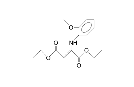 2-(2-Methoxy-anilino)-fumaric acid, diethyl ester