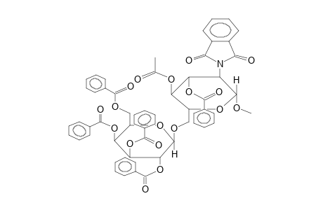 METHYL 4-O-ACETYL-3-O-BENZOYL-6-O-(2,3,4,6-TETRA-O-BENZOYL-BETA-D-GALACTOPYRANOSYL)-2-DEOXY-2-PHTHALIMIDO-BETA-D-GLUCOPYRANOSIDE