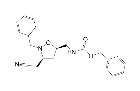 (3R,5R)-N-benzyl-5[[(benzyloxycarbonyl)amino]methyl]-3-cyanomethyl)isoxazolidine