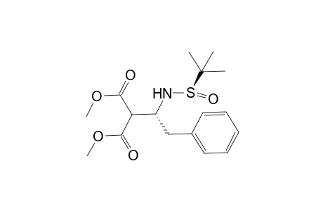 Dimethyl [(1R)-1-{[(R)-(tert-Butyl)sulfinyl]amino}-2-phenylethyl]propanedioate