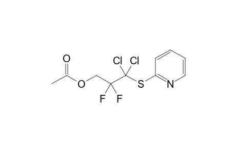 3,3-Dichloro-2,2-difluoro-3-(2-pyridylthio)propyl acetate