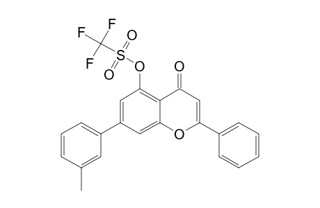 4-Oxo-2-phenyl-7-(m-tolyl)-4H-chromen-5-yl Trifluoromethanesulfonate