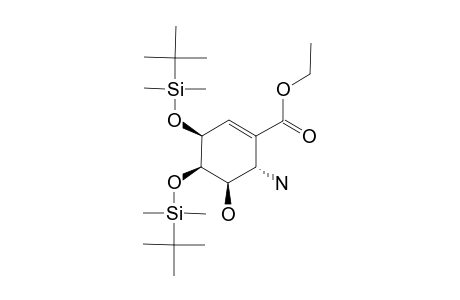 ETHYL-(SYN)-(SYN)-(ANTI)-6-AMINO-3,4-BIS-(TERT.-BUTYLDIMETHYLSILYLOXY)-5-HYDROXYCYCLOHEX-1-ENE-1-CARBOXYLATE