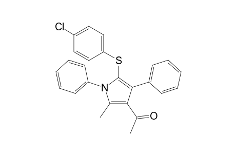 1-(5-((4-Chlorophenyl)thio)-2-methyl-1,4-diphenyl-1H-pyrrol-3-yl)ethanone