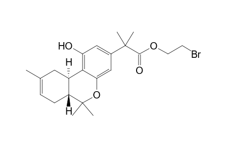 2-[(6aR,10aR)-6a,7,10,10a-Tetrahydro-1-hydroxy-6,6,9-trimethyl-6H-dibenzo[b,d]pyran-3-yl]-2-methyl-propanoic Acid 2-Bromo-ethyl Ester