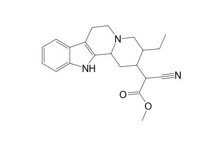 Corynan-17-oic acid, 16-cyano-, methyl ester, (.+-.)-