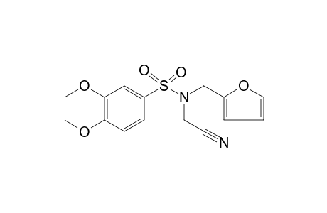 N-(Cyanomethyl)-N-(2-furylmethyl)-3,4-dimethoxybenzenesulfonamide