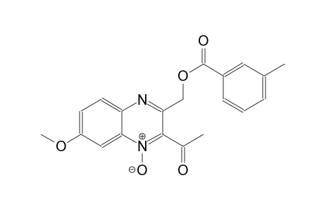 (3-acetyl-6-methoxy-4-oxido-2-quinoxalinyl)methyl 3-methylbenzoate