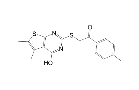 ethanone, 2-[(4-hydroxy-5,6-dimethylthieno[2,3-d]pyrimidin-2-yl)thio]-1-(4-methylphenyl)-