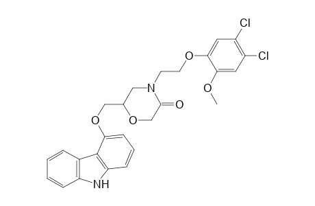 6-[(9H-Carbazol-4-yloxy)methyl]-4-[2-(4,5-dichloro-2-methoxyphenoxy)ethyl]-3-morpholinone
