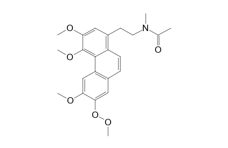 N-methyl-N-(2-(3,4,6-trimethoxy-7-(methylperoxy)phenanthren-1-yl)ethyl)acetamide