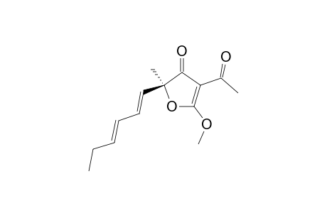 (2S)-4-acetyl-2-[(1E,3E)-hexa-1,3-dienyl]-5-methoxy-2-methylfuran-3-one