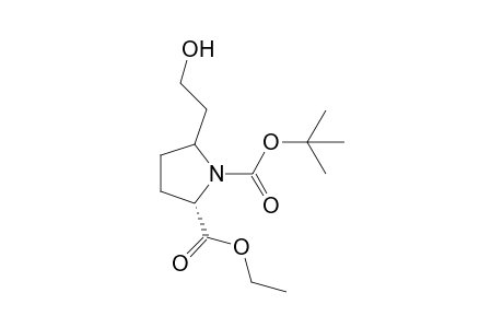(2S,5R/S)-1-(tert-Butoxycarbonyl)-5-(2-hydroxyethyl)pyrrolidine-2-carboxylic acid ethyl ester