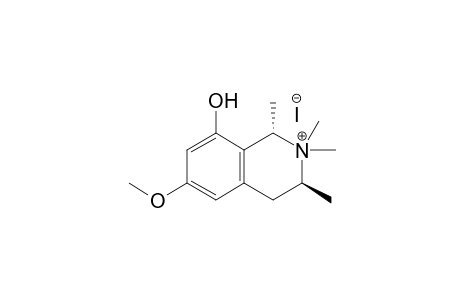(1S,3S)-8-Hydroxy-6-methoxy-N,N-dimethyl-1,3-dimethyl-1,2,3,4-tetrahydroisoquinolinium iodide