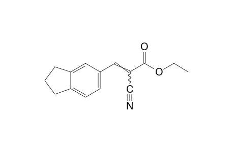 alpha-cyano-5-indanacrylic acid, ethyl ester