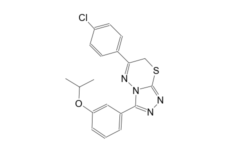 6-(4-chlorophenyl)-3-(3-isopropoxyphenyl)-7H-[1,2,4]triazolo[3,4-b][1,3,4]thiadiazine