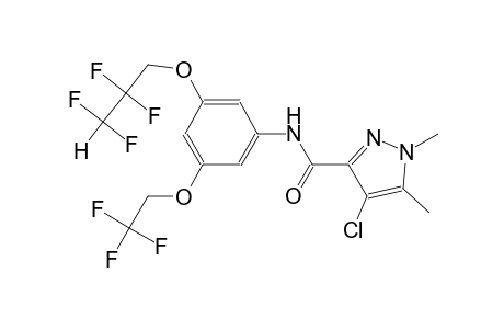 4-chloro-1,5-dimethyl-N-[3-(2,2,3,3-tetrafluoropropoxy)-5-(2,2,2-trifluoroethoxy)phenyl]-1H-pyrazole-3-carboxamide