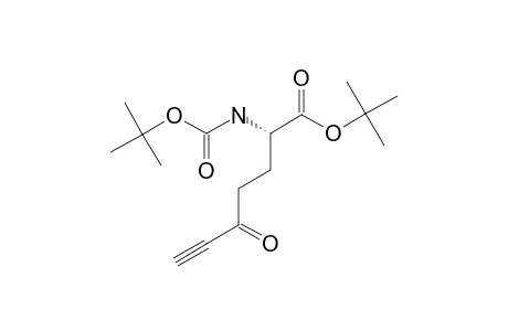 (S)-2-TERT.-BUTOXYCARBONYLAMINO-5-OXOHEPT-6-YNOIC-ACID-TERT.-BUTYLESTER
