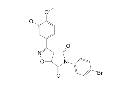 3-(3',4'-Dimethoxyphenyl)-5-[N-(4"-bromophenyl)]-4,6-dioxopyrrolo[3,4-d]-7,8-dihydroisoxazole