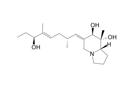 6-(2',5'-Dimethyl-6'-hydroxy-4'-octenylidene)-8-methyl-7,8-dihydroxy-indolizidine