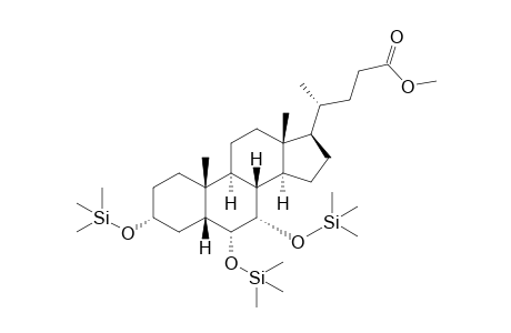 Methyl 3,6,7-tris(trimethylsilyl).-hyocholate
