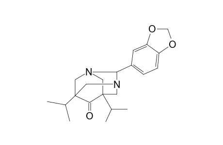 2-(1,3-Benzodioxol-5-yl)-5,7-diisopropyl-1,3-diazatricyclo[3.3.1.1~3,7~]decan-6-one