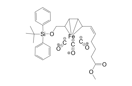 (.eta(4)., 5Z]-Tricarbonyl-{Methyl 11-[(1',1'-dimethylethyl)diphenylsilyloxy]-deca-5,7,9-triene-1-carboxylate}iron