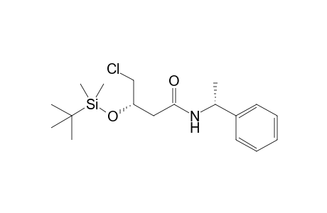 (3S,1'R)-3-(tert-Butyldimethylsilyloxy)-4-chloro-N-(1-phenylethyl)butanamide