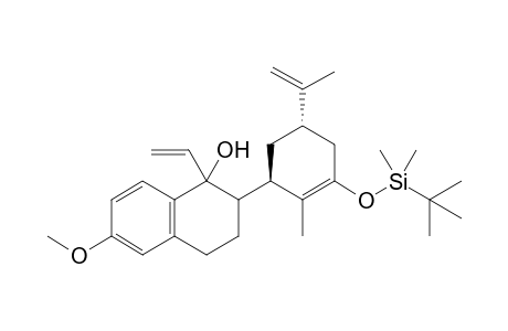 2-{(1R,5S)-5-Isopropenyl-2-methyl-3-[(dimethyl-tert-butylsilyl)oxy]-2-cyclohexen-1-yl}-6-methoxy-1-vinyl-1,2,3,4-tetrahydro-1-naphthalenol