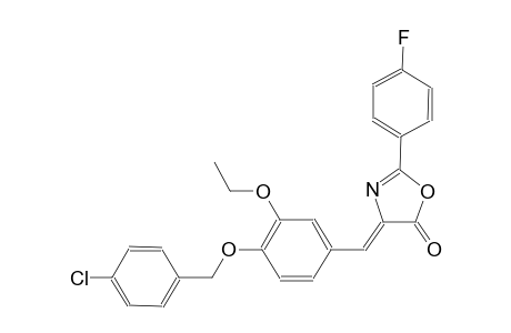 (4Z)-4-{4-[(4-chlorobenzyl)oxy]-3-ethoxybenzylidene}-2-(4-fluorophenyl)-1,3-oxazol-5(4H)-one