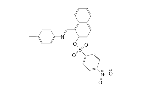 benzenesulfonic acid, 4-nitro-, 1-[(E)-[(4-methylphenyl)imino]methyl]-2-naphthalenyl ester
