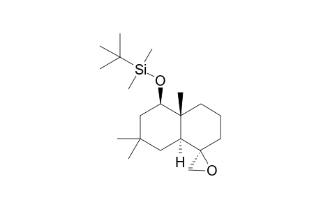 (1.alpha.,4a.beta.,5.beta.,8a.alpha.)-5-[(tert-Butyldimethylsilyl)oxy]decahydro-4a,7,7-trimethyspiro[naphthalene-1(2H),2'-oxirane]
